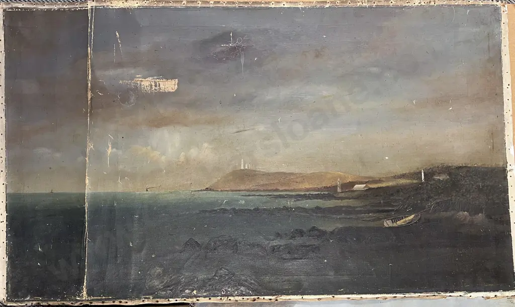 Victorian Tasmanian Painting on Glass & Two Others Image 1++