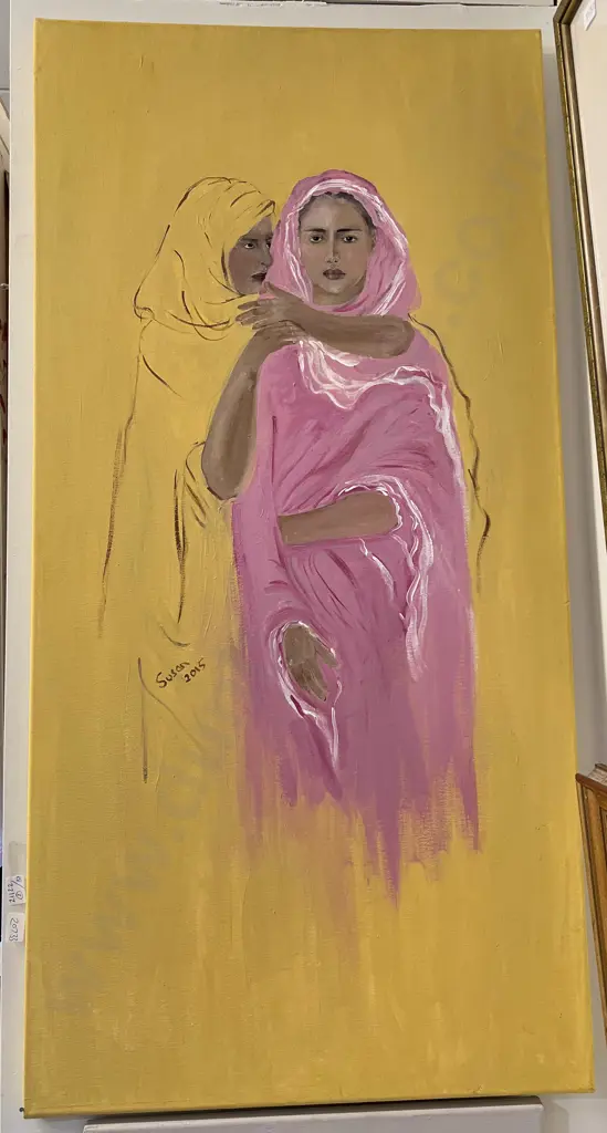 Two Oil on Canvas Works by Susan Adams Image 1++