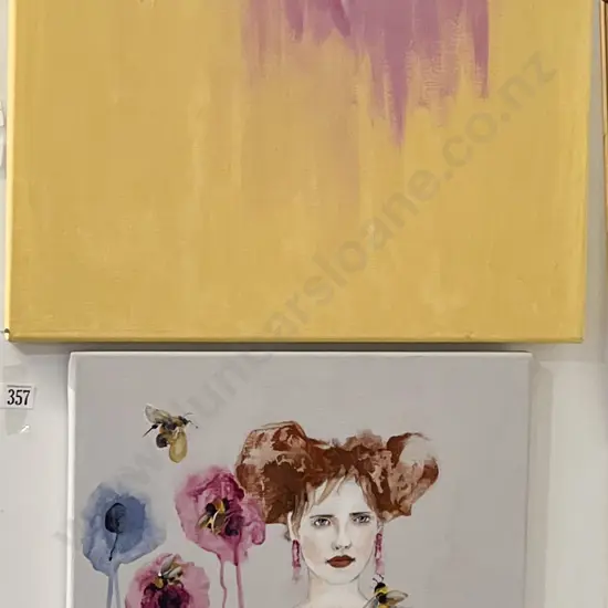 Two Oil on Canvas Works by Susan Adams