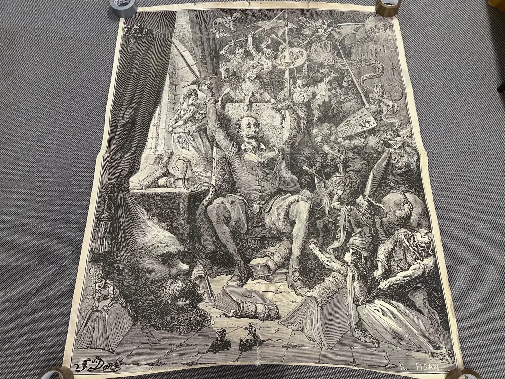 H. Pisan Poster Print Backed On Canvas Image 1++
