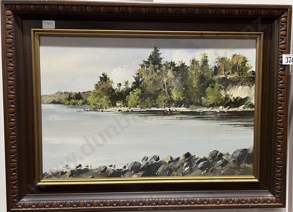 Peter J. Wallers Coastal Landscape Oil Image 1++