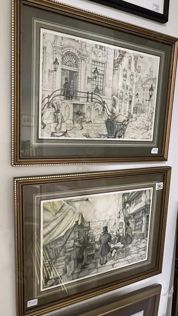 Two Anton Pieck Storyboard Prints Image 1++