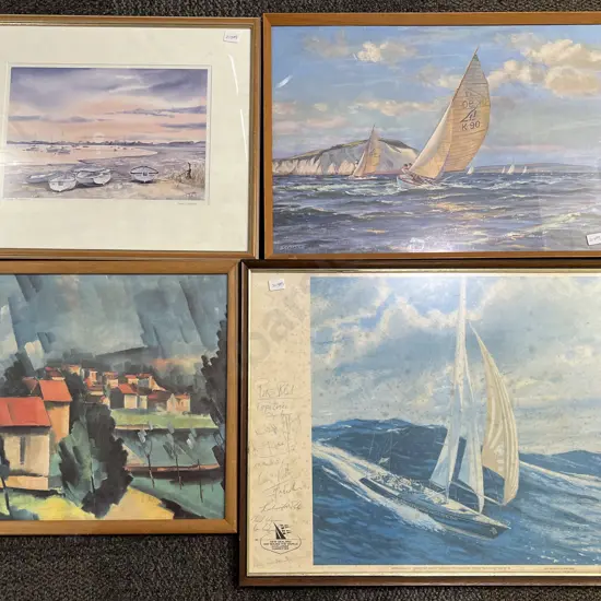 Four Assorted Prints