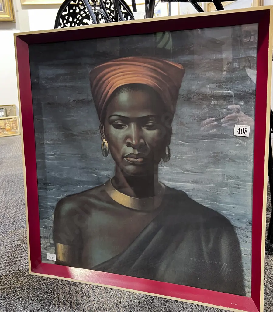 Tretchikoff "Zulu Girl" Vintage Print Image 1++