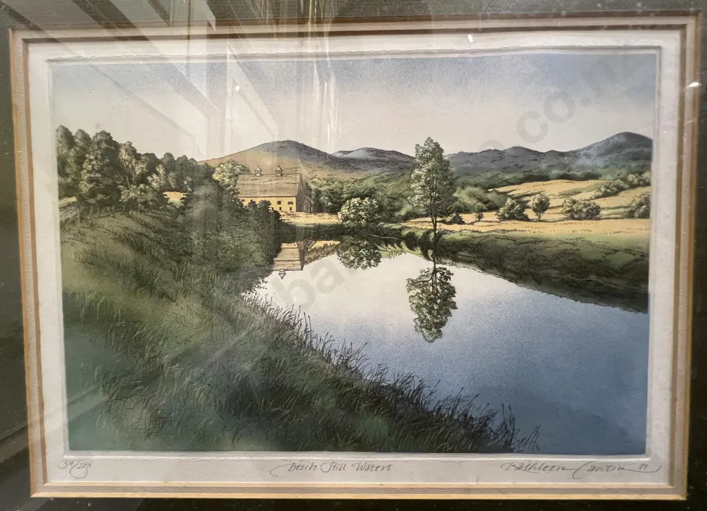 Kathleen Hantin "Beside Still Waters" Ltd Ed Print Image 1++