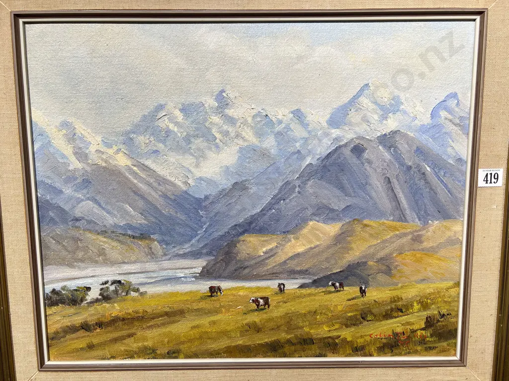 Colin Dickie "Erewhon Station" Oil on Board Image 1++