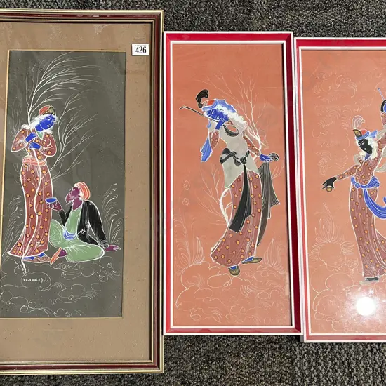 Six Assorted Asian Artworks