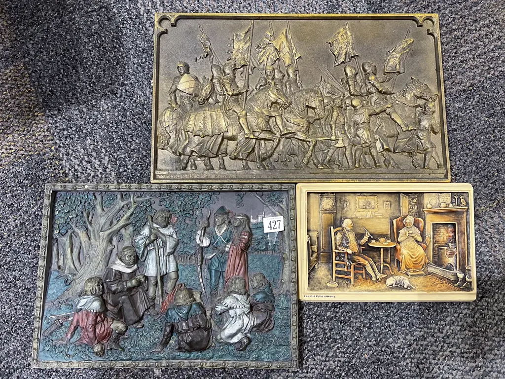 Three Assorted Relief Panels Image 1++