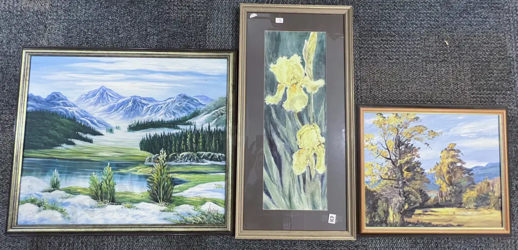 Three Framed Original Artworks Image 1++