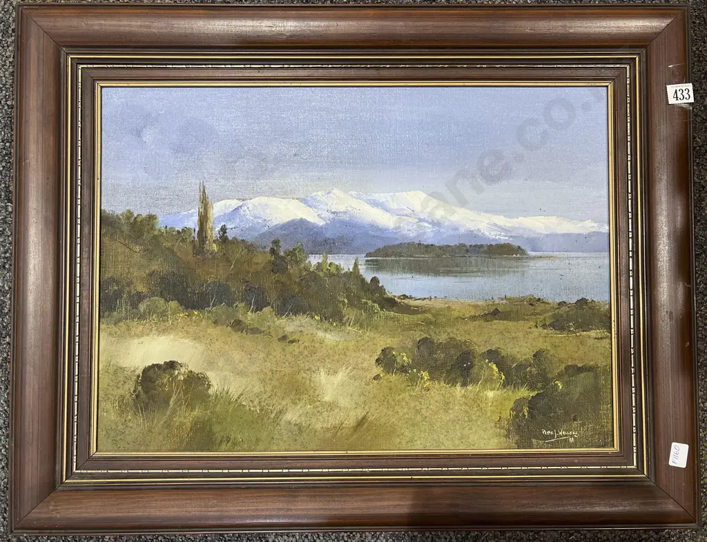 Peter J. Wallers "Mt Tongariro" Oil on Board Image 1++