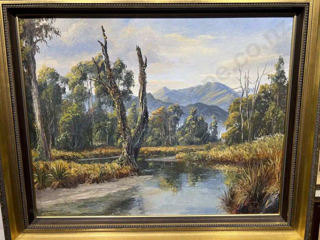 Richard Ponder "Quiet Waters Westport" Oil on Board Image 1++