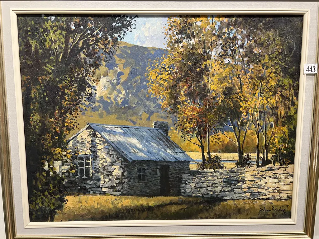 Graham Brinsley "Stonewall Cottage Scene" Oil on Board Image 1++