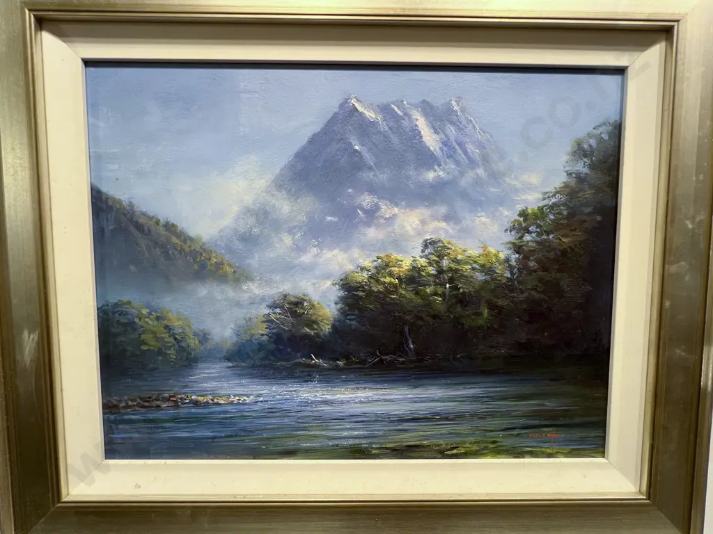 Colin C. Wynn "Mt Sentinel" Oil on Board Image 1++