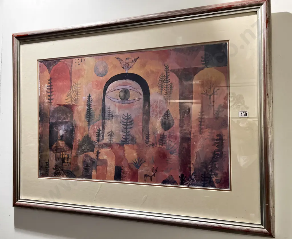 Paul Klee "With the Eagle" Print Image 1++