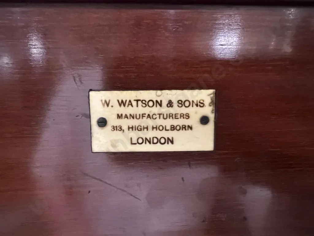 Large and impressive Victorian Mahogany  Plate Camera by W. Watson & Sons London Image 1++