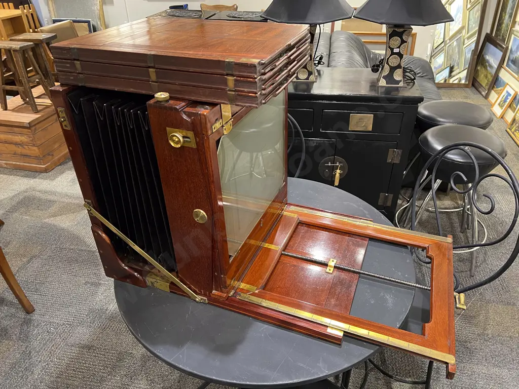 Large and impressive Victorian Mahogany  Plate Camera by W. Watson & Sons London Image 1++