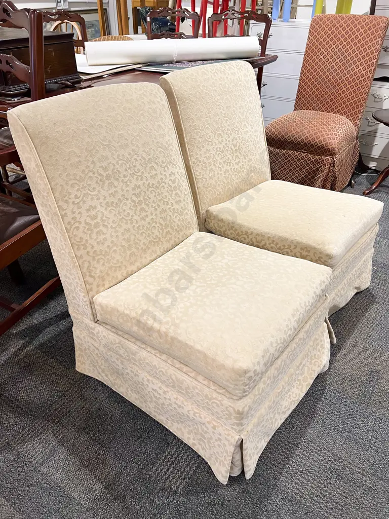 Pair of Upholstered Bedroom Chairs Image 1++