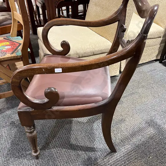 WMIV Roll Arm Dining Chair (Faults)
