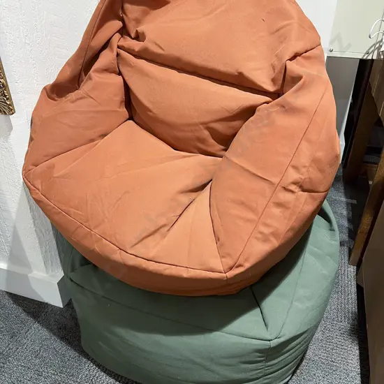 Two Bean Bag Chairs