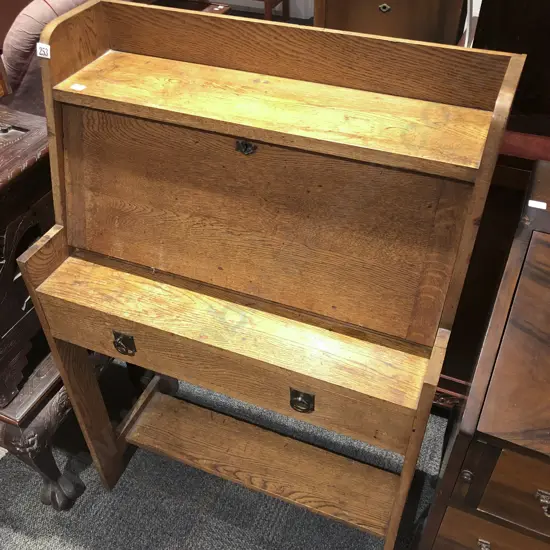 Arts and Crafts Oak Escritoire
