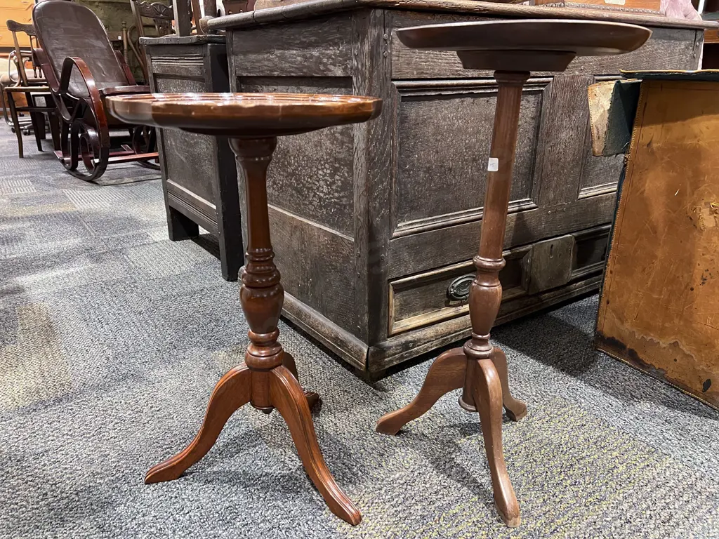 Two Tripod Base Wine Tables Image 1++