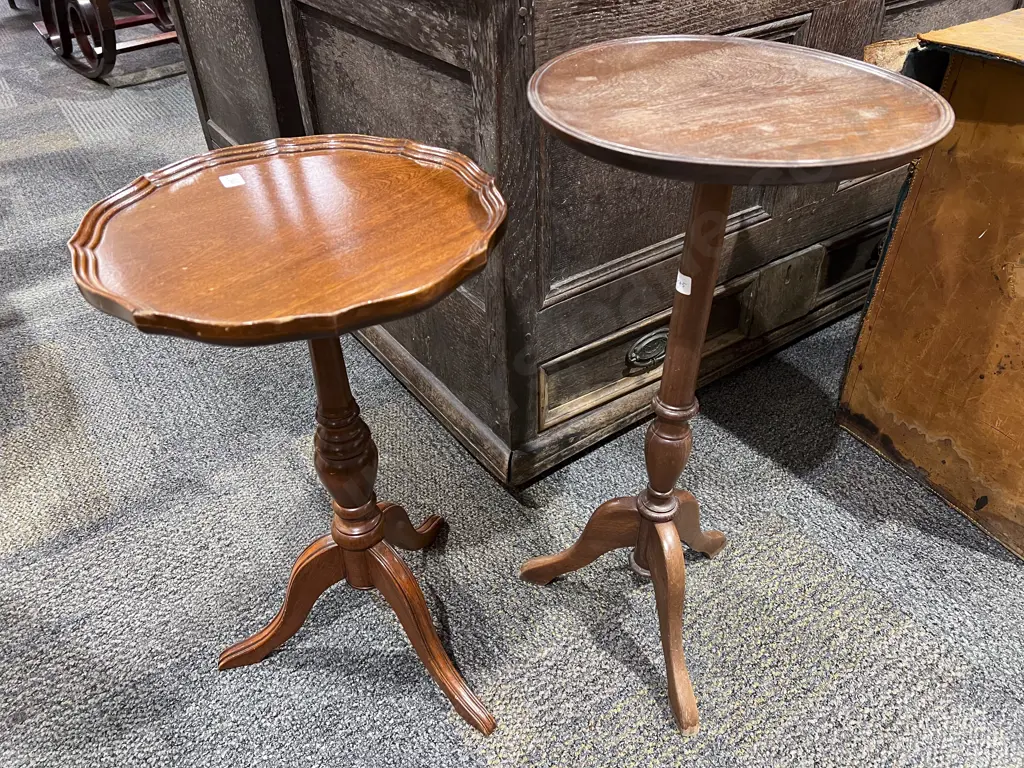 Two Tripod Base Wine Tables Image 1++