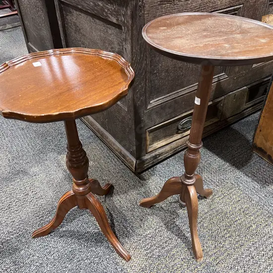 Two Tripod Base Wine Tables