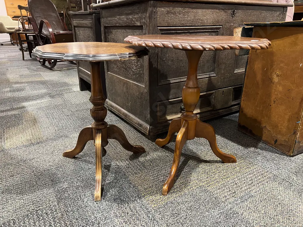 Two Tripod Base Wine Tables Image 1++