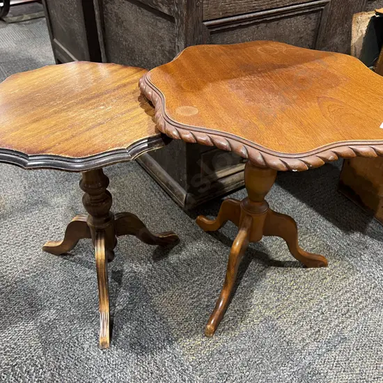 Two Tripod Base Wine Tables