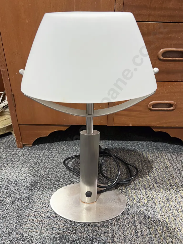 Modern Chrome Table Lamp Image 1++