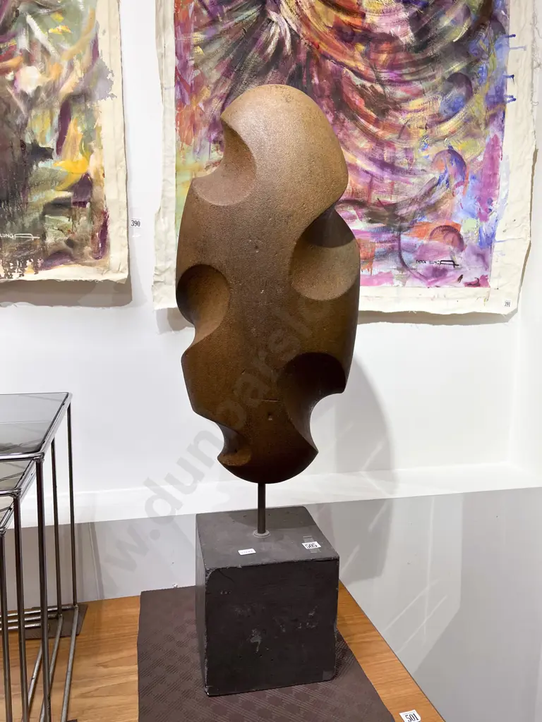 Unique Design Sculpture Form on Heavy Base Image 1++