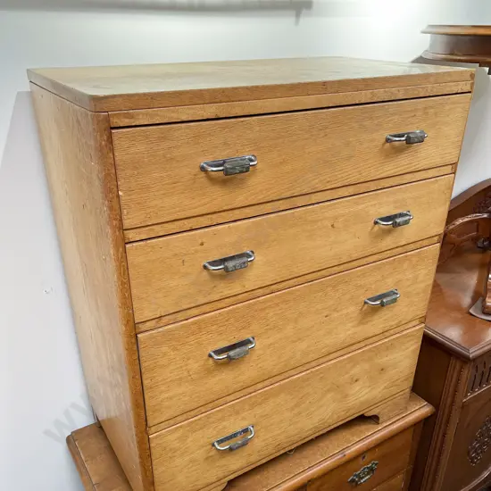 Oak Four Drawer Chest of Drawers