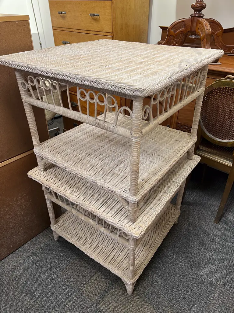 Pair of Rattan Coffee Tables Image 1++