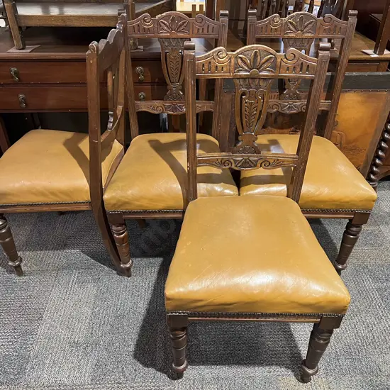 Four Colonial Dining Chairs