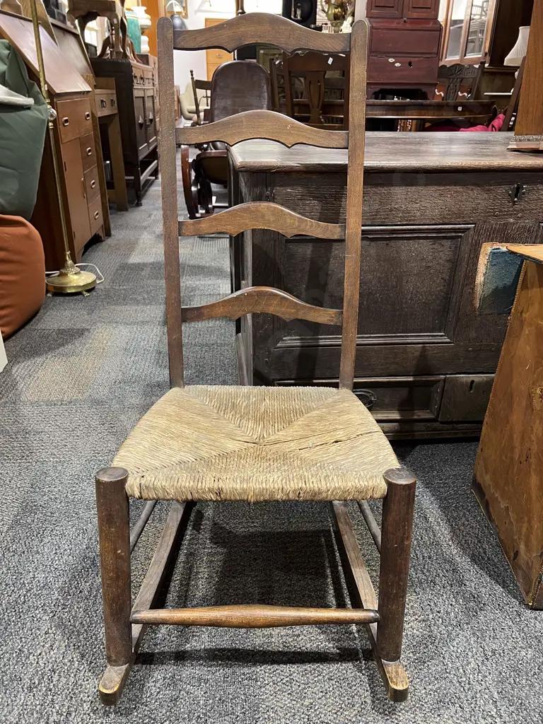 Rush Seated Rocking Chair Image 1++