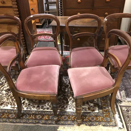 Set of Six WMIV Mahogany Dining Chairs