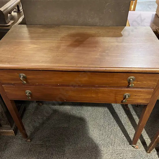 Mahogany Two Door Hall Table