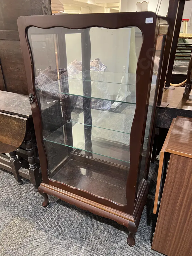 Mahogany Glazed China Cabinet Image 1++