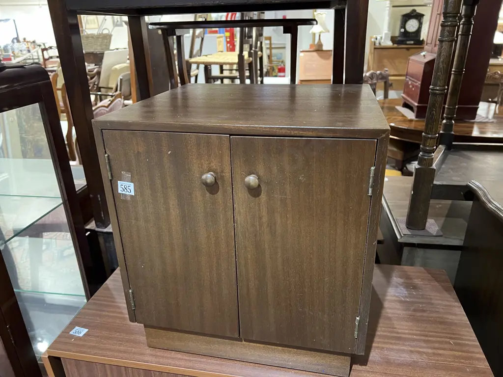 Small Two Door Record Cabinet Image 1++