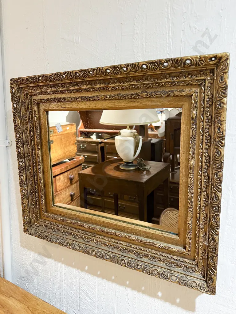 Ornate Gilt Framed Wall Mirror Image 1++