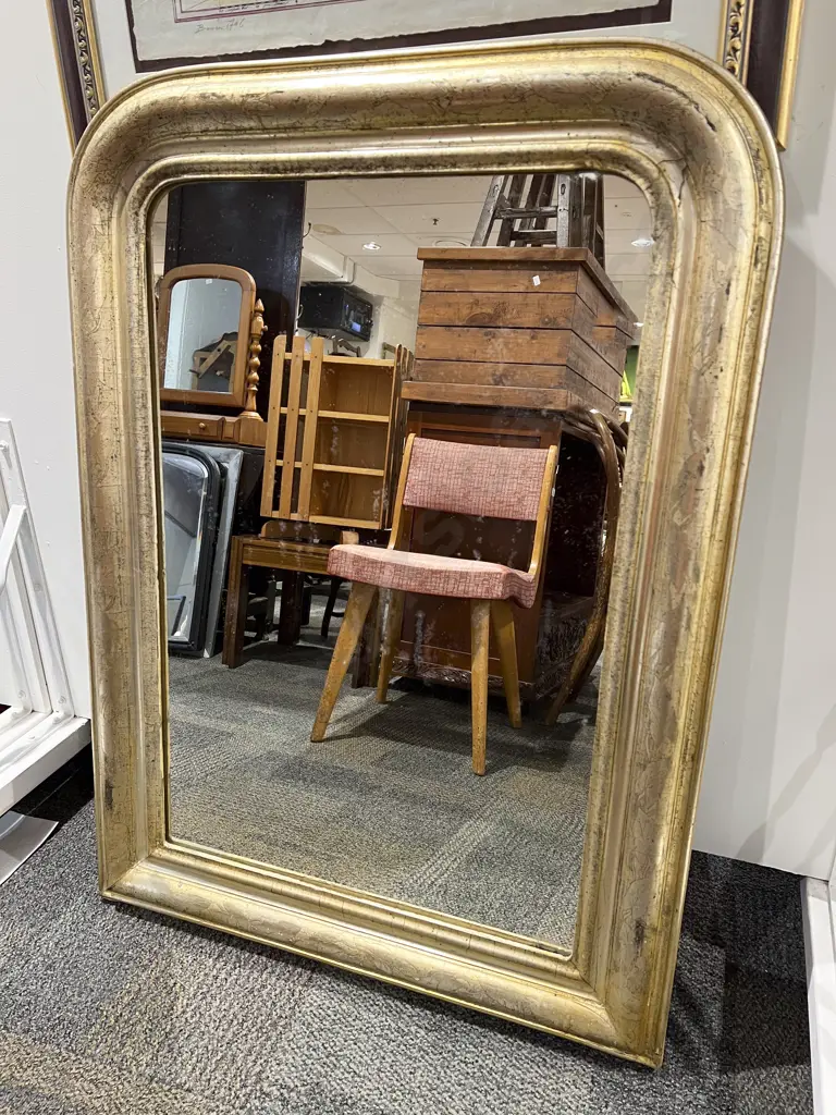 Gilt Painted Over Mantel Mirror Image 1++