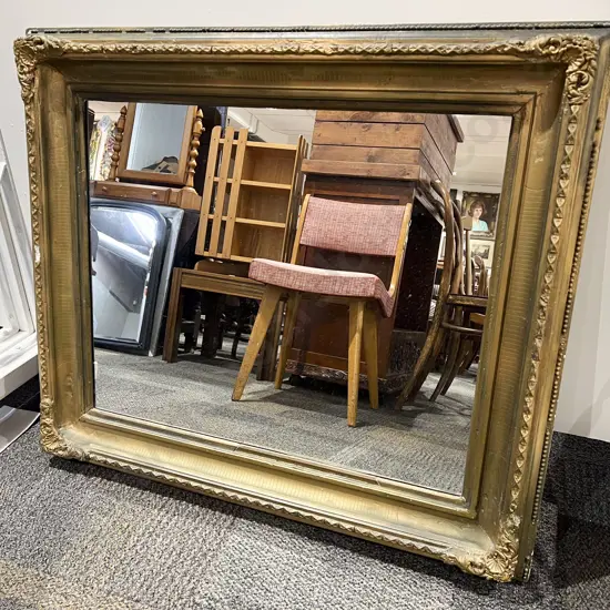 Gilt Framed Rectangular Wall Mirror