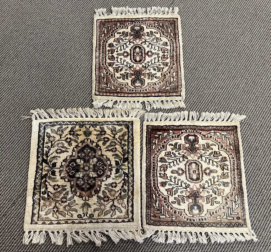 Three Small Persian Mats Image 1++