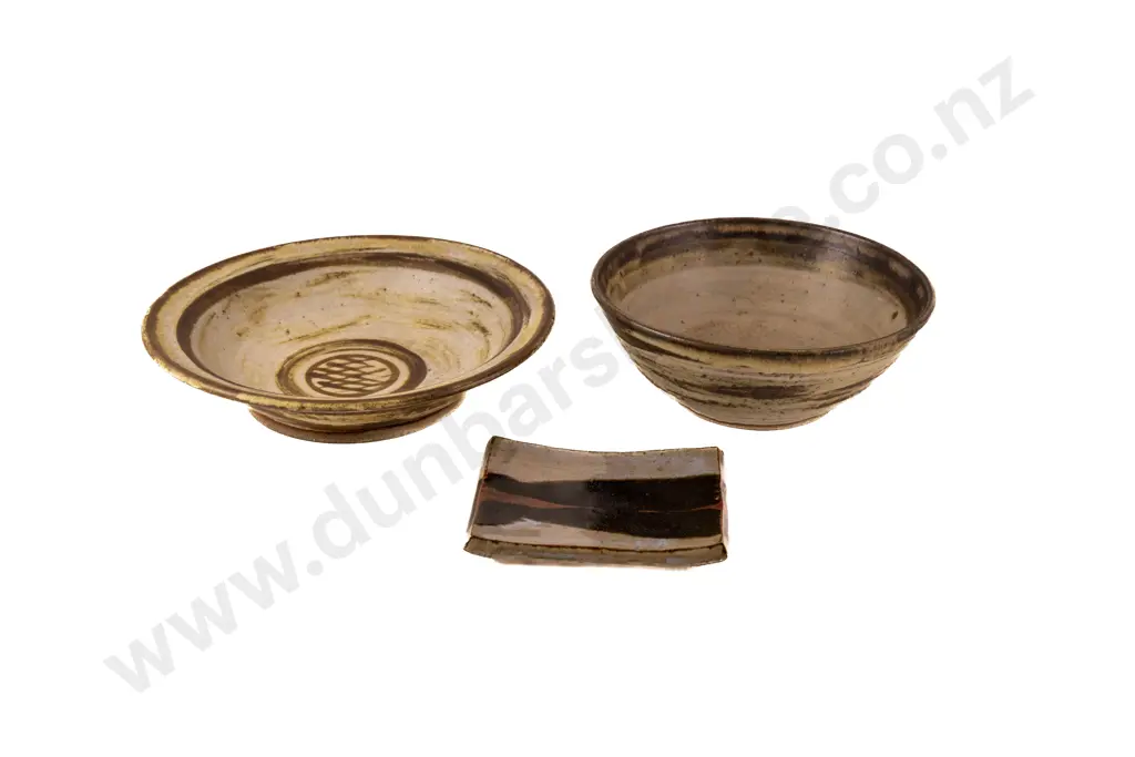 Two Bowls & Helen Mason Oblong Dish Image 1++