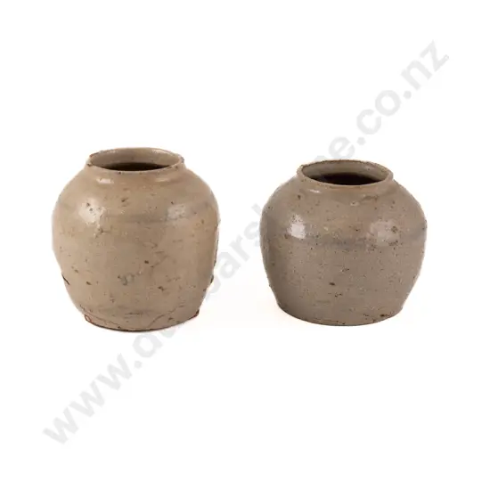 Two Chinese Miner's Ginger Jars