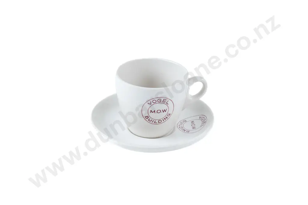 Crown Lynn "Vogel Building" Teacup & Saucer Image 1++