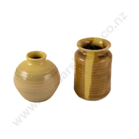 Two Carl Vendelbosch for Temuka Hand Potted Posy Pots