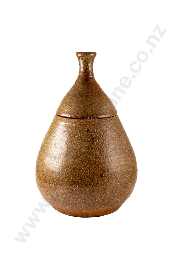 Large Lidded Pear Shaped Container Image 1++