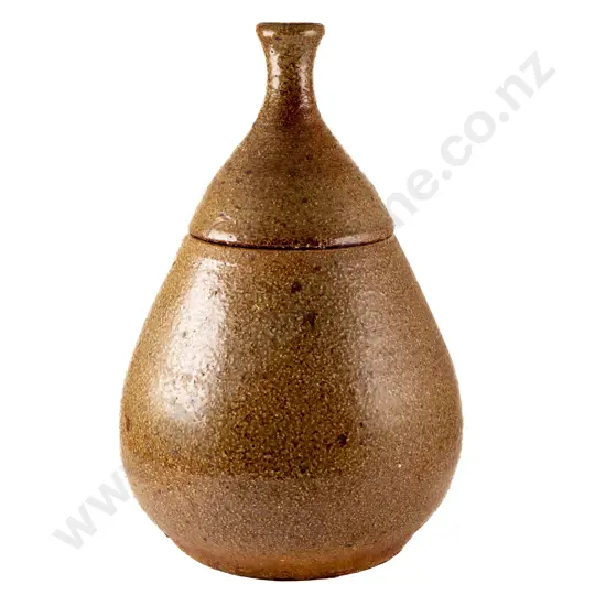 Large Lidded Pear Shaped Container