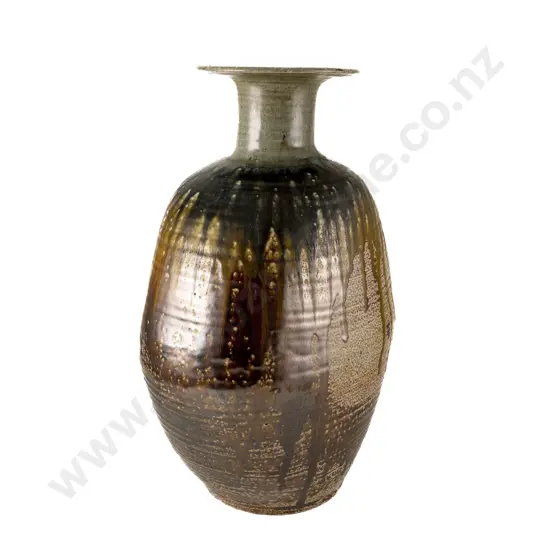 Large Salt Glazed Bottle Vase